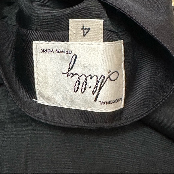 Milly of New York Green Black Geometric Print Silk Scarf Skirt Vibe Women Sz 4 - Picture 7 of 8